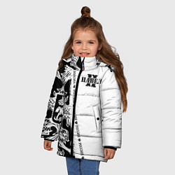 Куртка зимняя для девочки Павел, цвет: 3D-черный — фото 2