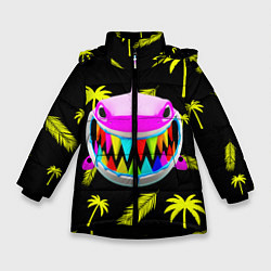 Куртка зимняя для девочки 6ix9ine, цвет: 3D-черный