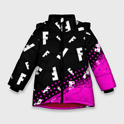 Куртка зимняя для девочки FORTNITE ФОРТНАЙТ, цвет: 3D-красный