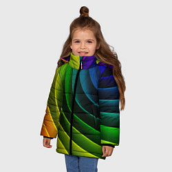 Куртка зимняя для девочки Color 2058, цвет: 3D-красный — фото 2