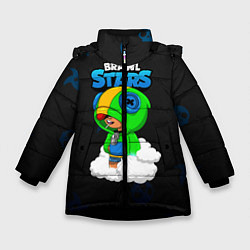 Куртка зимняя для девочки Leon Brawl Stars, цвет: 3D-черный