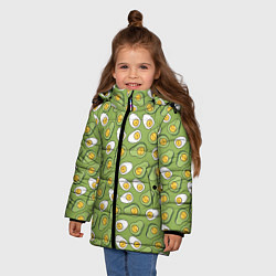 Куртка зимняя для девочки Avocado and Eggs, цвет: 3D-светло-серый — фото 2