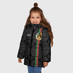 Куртка зимняя для девочки Таджикистан, цвет: 3D-черный — фото 2