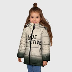 Куртка зимняя для девочки Настоящий детектив, цвет: 3D-черный — фото 2