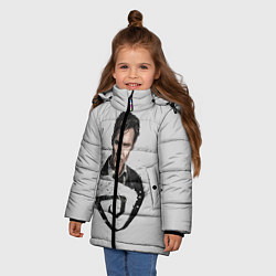 Куртка зимняя для девочки Настоящий детектив, цвет: 3D-светло-серый — фото 2