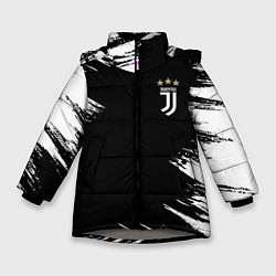 Куртка зимняя для девочки JUVENTUS, цвет: 3D-светло-серый