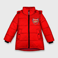 Куртка зимняя для девочки ARSENAL, цвет: 3D-красный