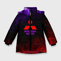 Куртка зимняя для девочки Mitsubishi, цвет: 3D-красный