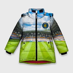 Куртка зимняя для девочки FC INTER, цвет: 3D-красный