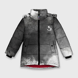 Куртка зимняя для девочки The umbrella academy Z, цвет: 3D-красный