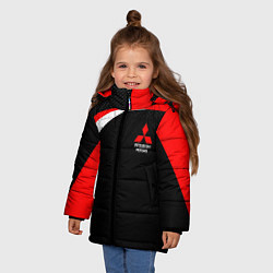 Куртка зимняя для девочки EVO Racer uniform, цвет: 3D-красный — фото 2