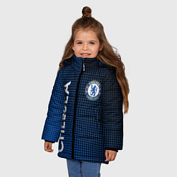 Куртка зимняя для девочки CHELSEA, цвет: 3D-черный — фото 2