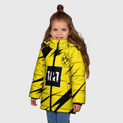 Куртка зимняя для девочки HAALAND Borussia Dortmund, цвет: 3D-красный — фото 2
