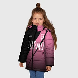 Куртка зимняя для девочки PALERMO FC, цвет: 3D-черный — фото 2