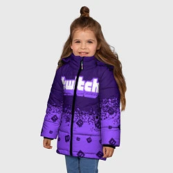 Куртка зимняя для девочки TWITCH ТВИЧ, цвет: 3D-черный — фото 2