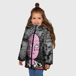 Куртка зимняя для девочки Im ok, цвет: 3D-светло-серый — фото 2