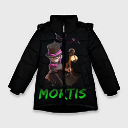 Куртка зимняя для девочки Мортис Brawl Stars, цвет: 3D-черный