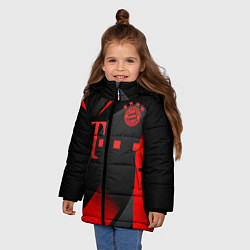 Куртка зимняя для девочки FC Bayern Munchen, цвет: 3D-черный — фото 2