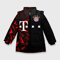 Куртка зимняя для девочки FC Bayern Munchen Форма, цвет: 3D-черный