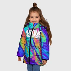 Куртка зимняя для девочки AA, цвет: 3D-черный — фото 2