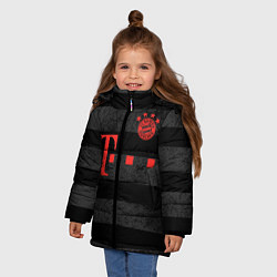 Куртка зимняя для девочки FC Bayern Munchen, цвет: 3D-черный — фото 2