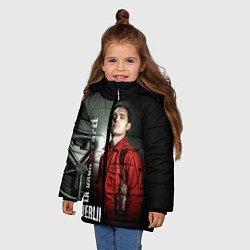 Куртка зимняя для девочки La casa de papel BERLIN, цвет: 3D-черный — фото 2