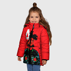 Куртка зимняя для девочки TheWeeknd, цвет: 3D-черный — фото 2