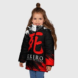 Куртка зимняя для девочки Sekiro: Shadows Die Twice 12, цвет: 3D-черный — фото 2