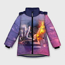 Куртка зимняя для девочки Шото Тодороки, цвет: 3D-светло-серый