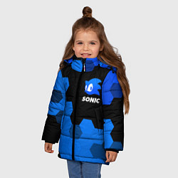 Куртка зимняя для девочки СОНИК SONIC, цвет: 3D-черный — фото 2