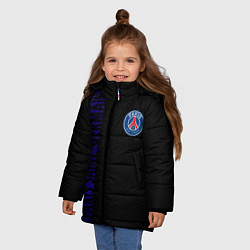 Куртка зимняя для девочки PSG, цвет: 3D-черный — фото 2