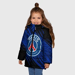 Куртка зимняя для девочки ПСЖ, цвет: 3D-светло-серый — фото 2