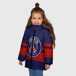 Куртка зимняя для девочки PSG, цвет: 3D-черный — фото 2