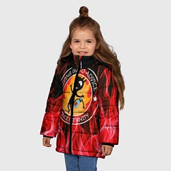 Куртка зимняя для девочки FIRE, цвет: 3D-красный — фото 2