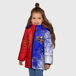 Куртка зимняя для девочки На самый вверх, цвет: 3D-черный — фото 2