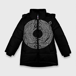 Куртка зимняя для девочки JOY DIVISION, цвет: 3D-черный