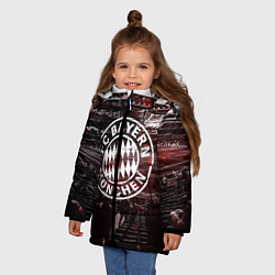 Куртка зимняя для девочки FC BAYERN MUNCHEN, цвет: 3D-черный — фото 2