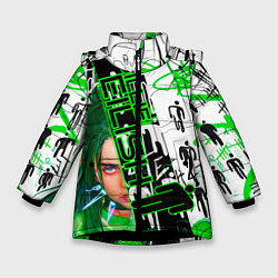 Куртка зимняя для девочки Billie Eilish, цвет: 3D-черный