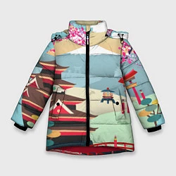 Куртка зимняя для девочки Tokyo, цвет: 3D-красный