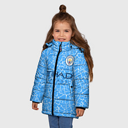 Куртка зимняя для девочки Кевин Де Брёйне 2021 Форма, цвет: 3D-черный — фото 2