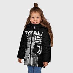 Куртка зимняя для девочки Paulo Dybala, цвет: 3D-красный — фото 2
