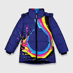 Куртка зимняя для девочки SMYK, цвет: 3D-черный