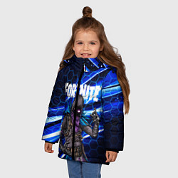 Куртка зимняя для девочки FORTNITE RAVEN, цвет: 3D-черный — фото 2