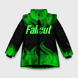 Куртка зимняя для девочки FALLOUT ФЭЛЛАУТ, цвет: 3D-черный