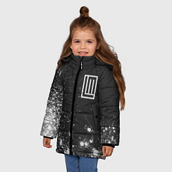 Куртка зимняя для девочки LINDEMANN ЛИНДЕМАНН, цвет: 3D-черный — фото 2