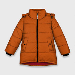 Зимняя куртка для девочки Радуга v6 - оранжевый