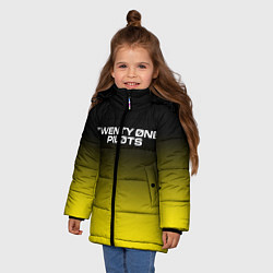 Куртка зимняя для девочки TWENTY ONE PILOTS 21 PILOTS, цвет: 3D-черный — фото 2