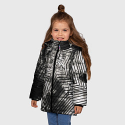 Куртка зимняя для девочки BMTH OBEY, цвет: 3D-черный — фото 2