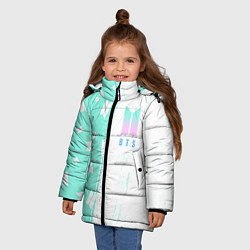Куртка зимняя для девочки BTS БТС, цвет: 3D-черный — фото 2