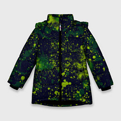 Куртка зимняя для девочки Camouflage, цвет: 3D-черный